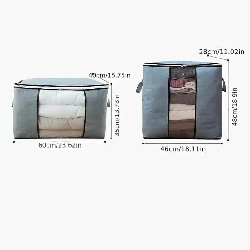 2-Pack Large Storage Organizer Bags with Window