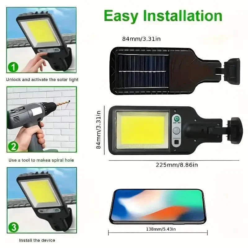 2-Pack Solar Motion Sensor Security Lights