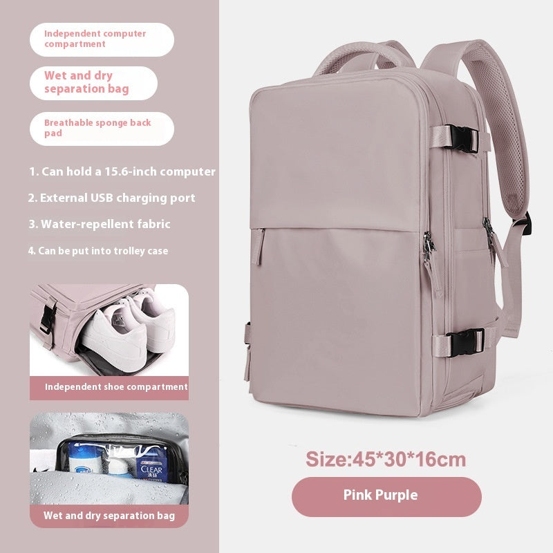 Expandable Large Capacity Travel Backpack for Women & Men