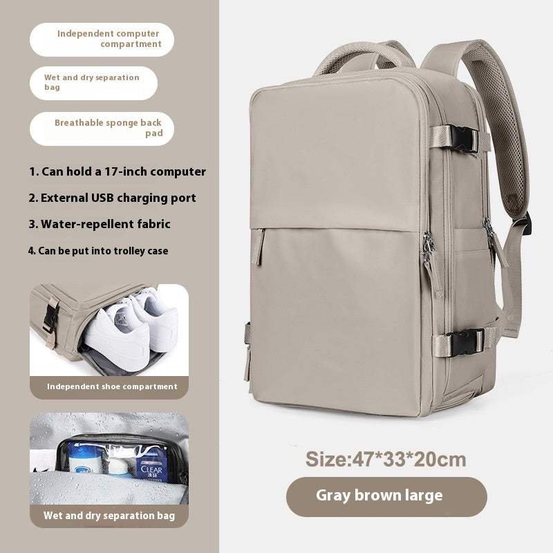 Expandable Large Capacity Travel Backpack for Women & Men
