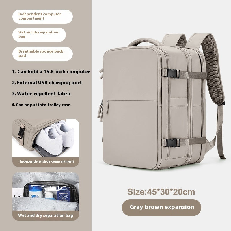 Expandable Large Capacity Travel Backpack for Women & Men