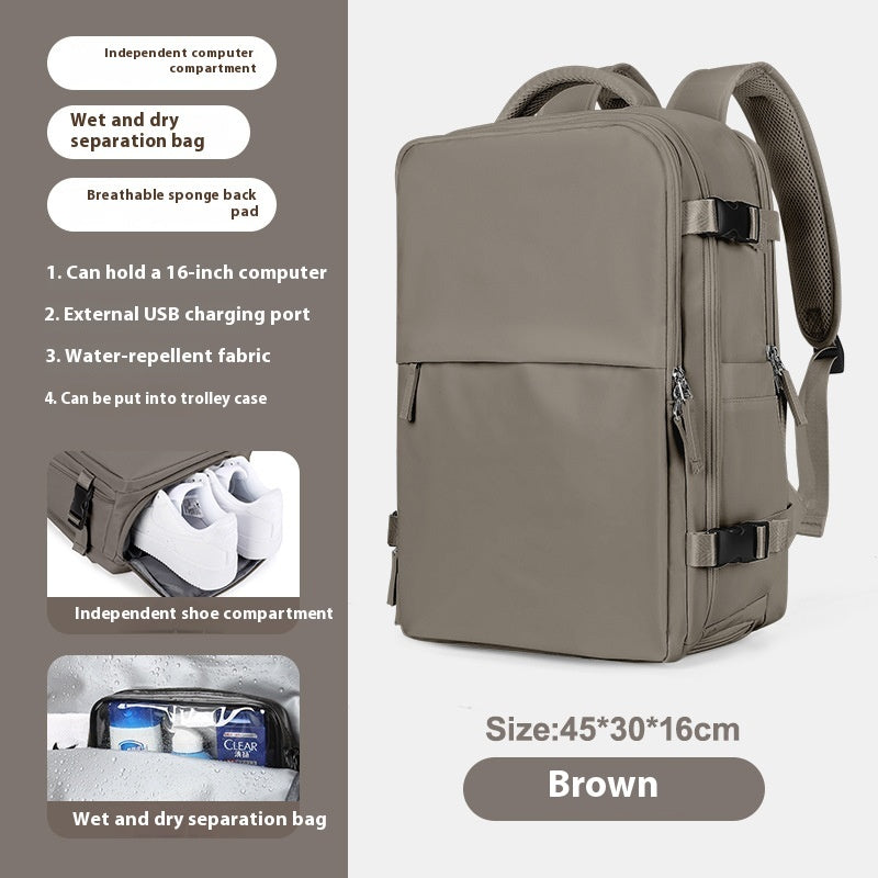 Expandable Large Capacity Travel Backpack for Women & Men