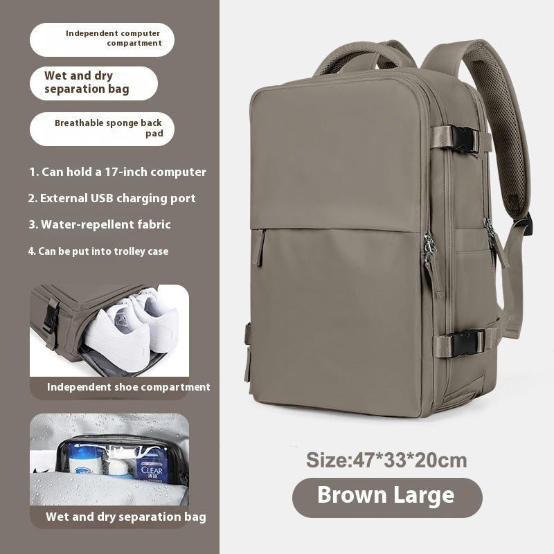 Expandable Large Capacity Travel Backpack for Women & Men