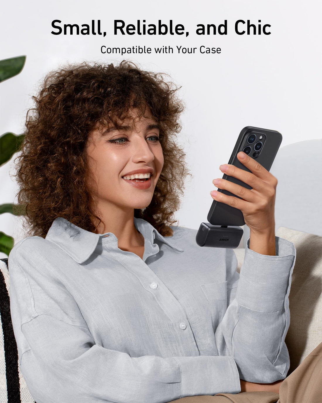 Anker Nano Power Bank 22.5W, Built-In USB-C Connector