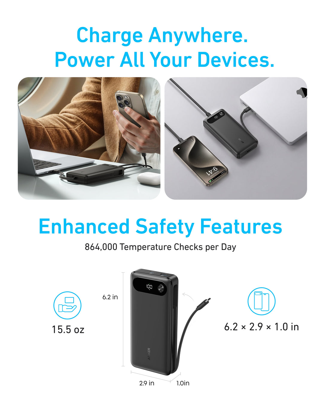 Anker 20K 87W USB-C Power Bank
