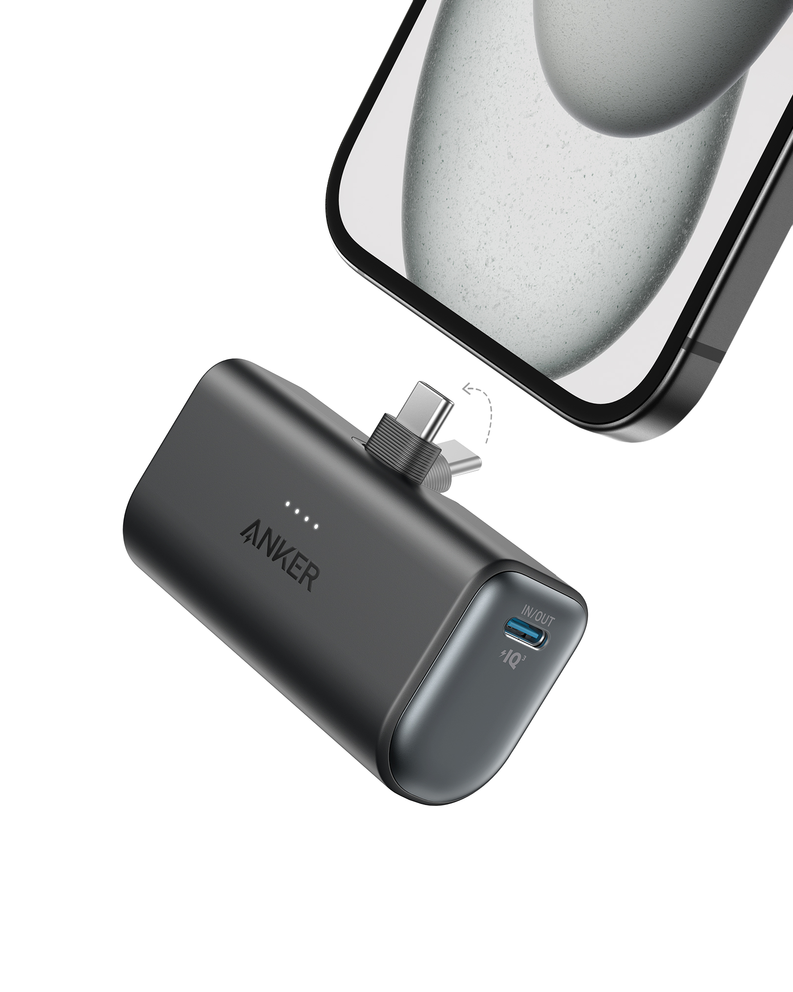 Anker Nano Power Bank 22.5W, Built-In USB-C Connector