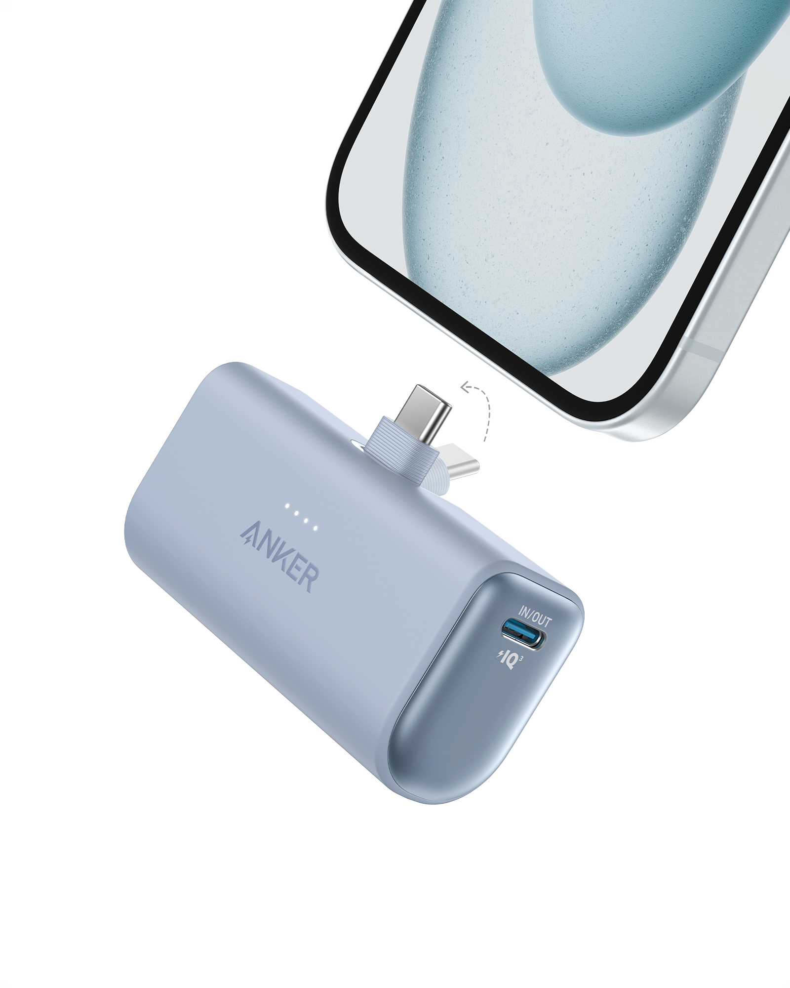 Anker Nano Power Bank 22.5W, Built-In USB-C Connector