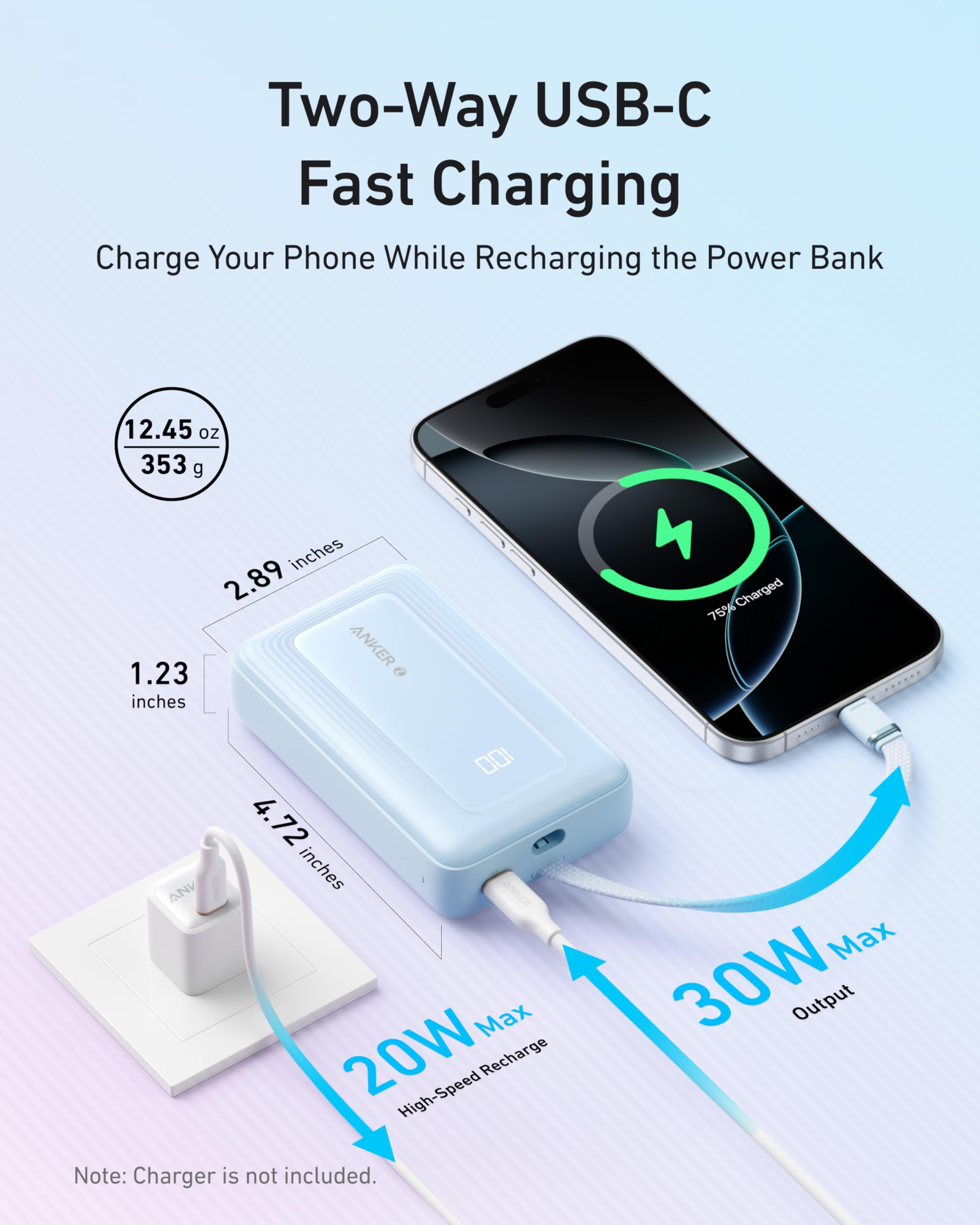 Anker Zolo 10K 30W USB-C Power Bank