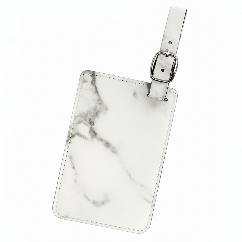 Laserable leatherette luggage tag Premium luggage tag
