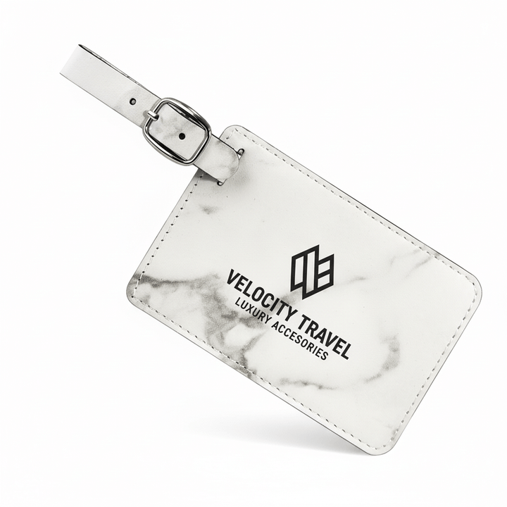 Laserable leatherette luggage tag Premium luggage tag