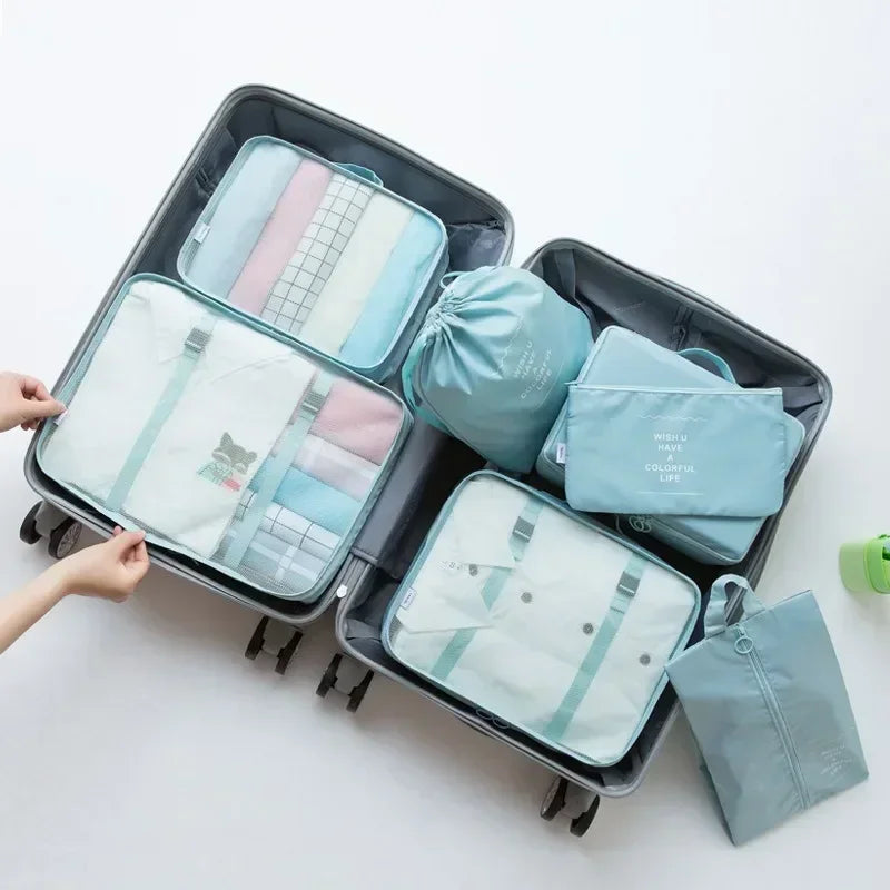 7-Piece Travel Packing Cubes & Organizer Set