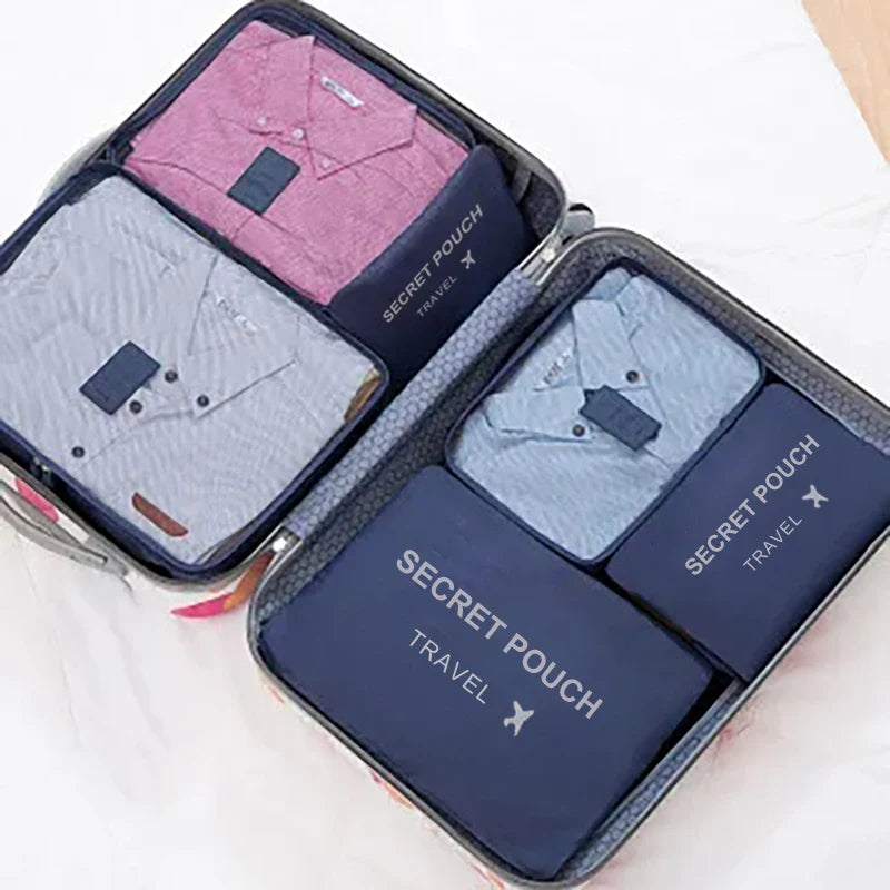 6-Piece Waterproof Travel Packing Cube Organizer Set