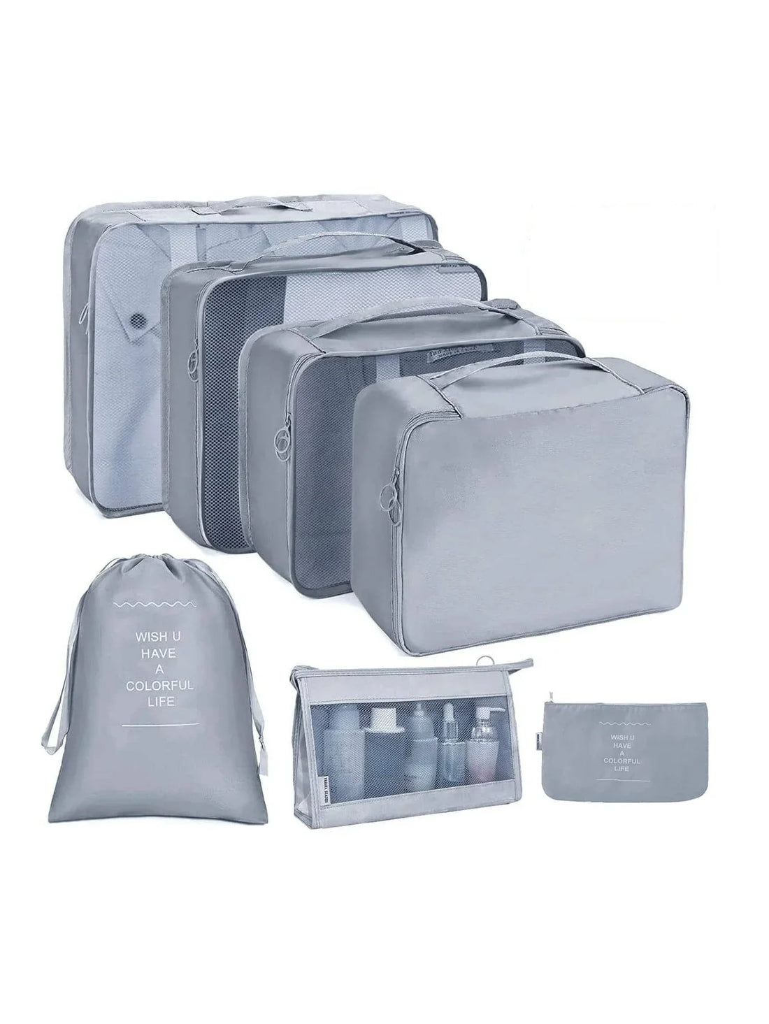 7–10 Piece Travel Packing Cubes & Organizer Set