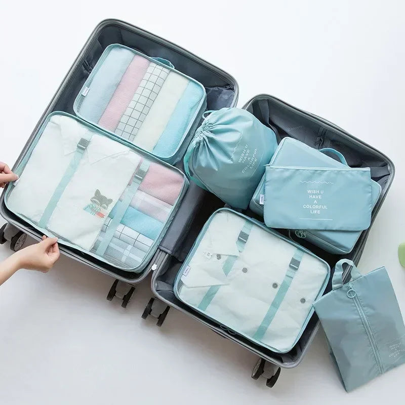7-Piece Travel Packing Cubes & Organizer Set