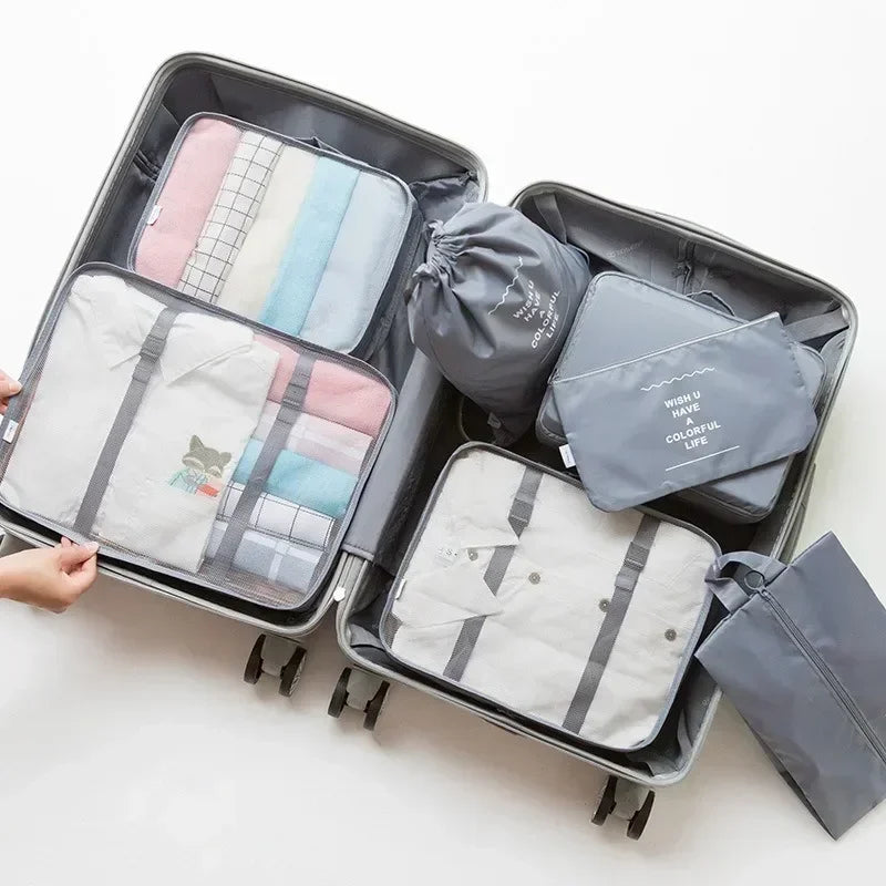 7-Piece Travel Packing Cubes & Organizer Set