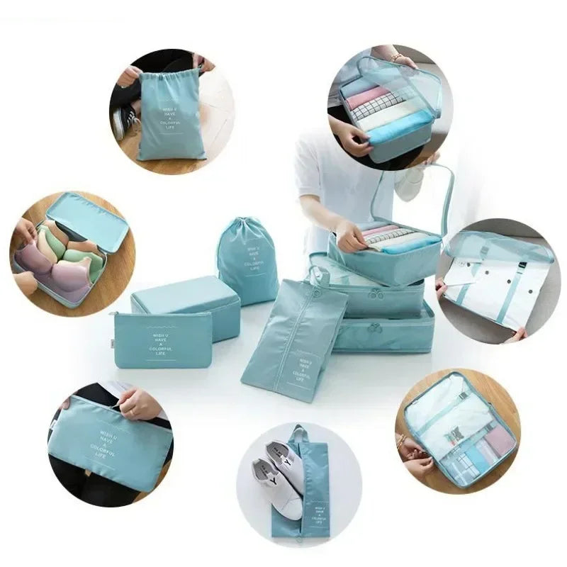 7-Piece Travel Packing Cubes & Organizer Set