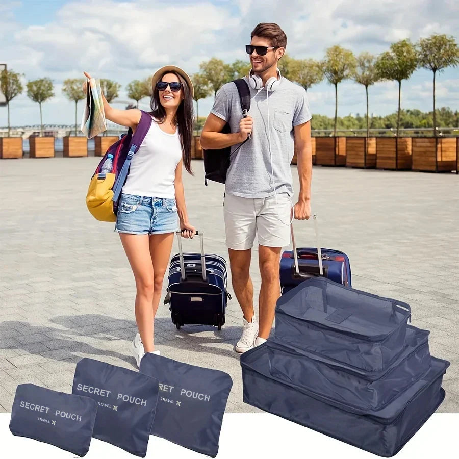 6-Piece Waterproof Travel Packing Cube Organizer Set