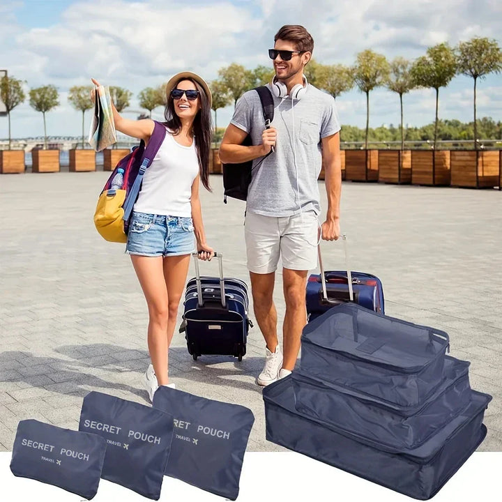 6-Piece Waterproof Travel Packing Cube Organizer Set