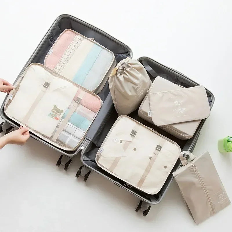 7-Piece Travel Packing Cubes & Organizer Set