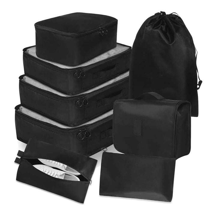 8-Pack Lightweight Packing Cubes Travel Organizer Set