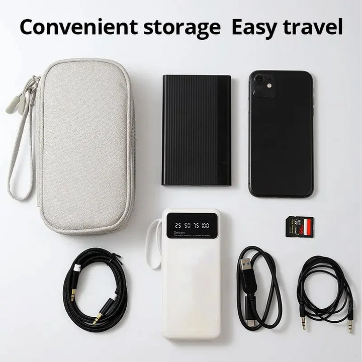 Waterproof Double Layer Travel Cable Organizer Bag