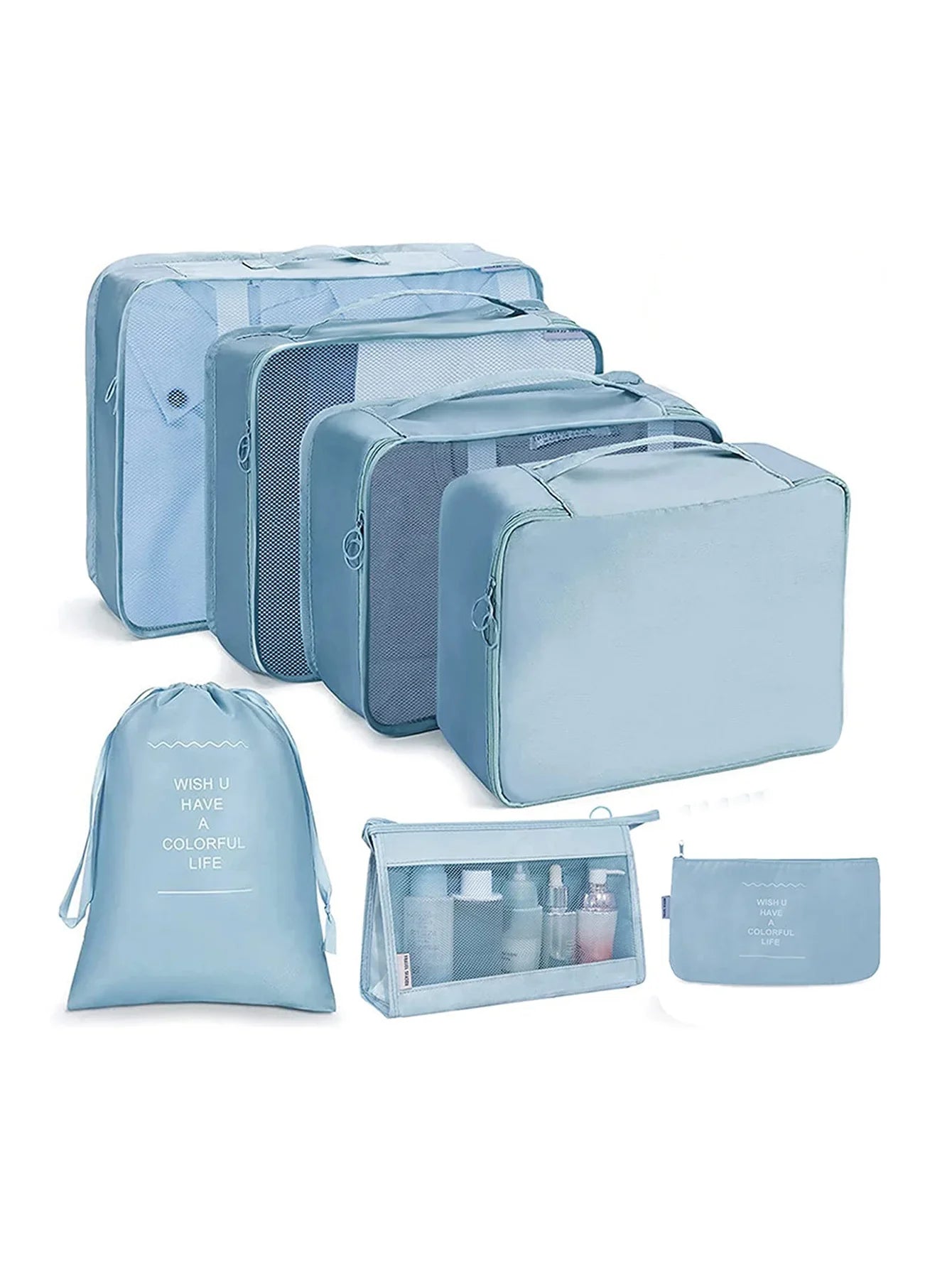 7–10 Piece Travel Packing Cubes & Organizer Set