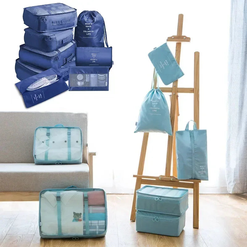 7-Piece Travel Packing Cubes & Organizer Set