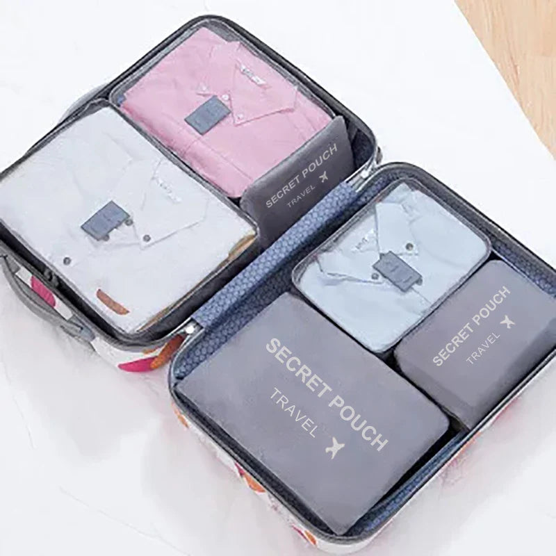 6-Piece Waterproof Travel Packing Cube Organizer Set
