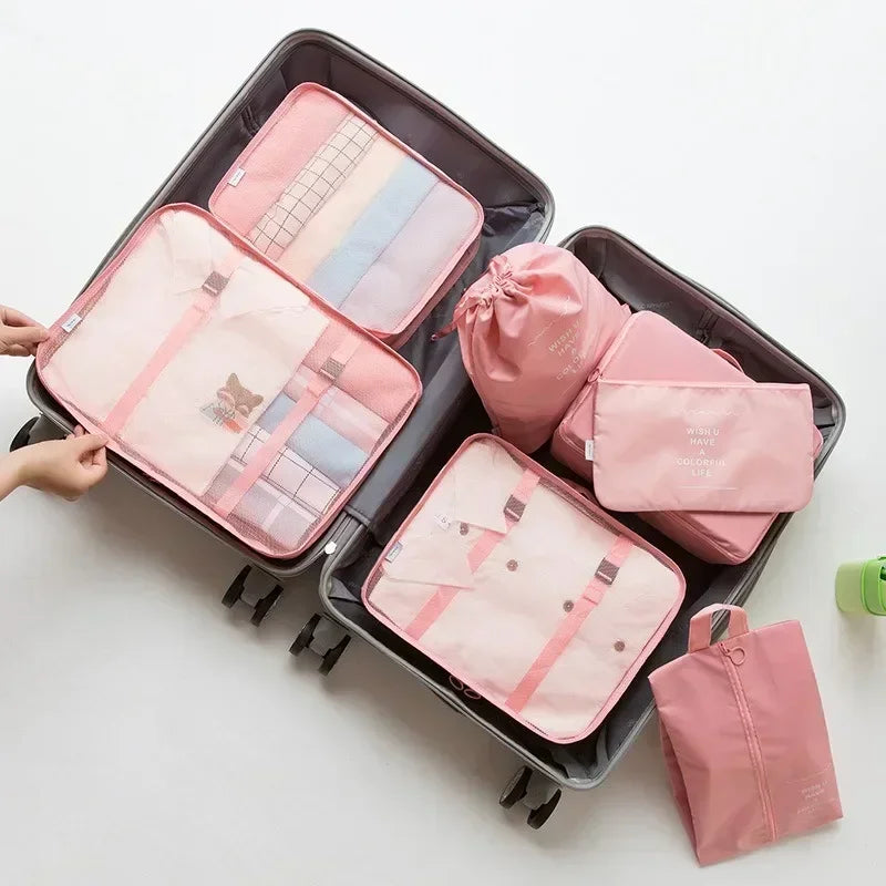 7-Piece Travel Packing Cubes & Organizer Set