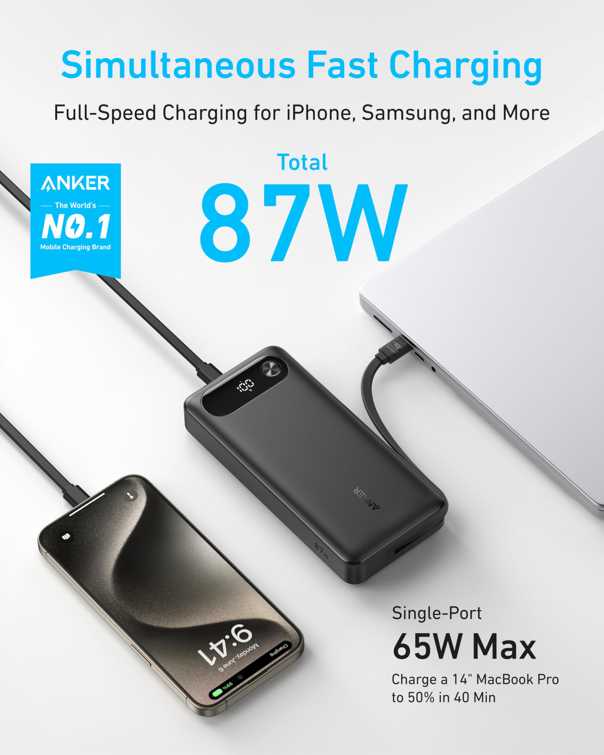 Anker 20K 87W USB-C Power Bank