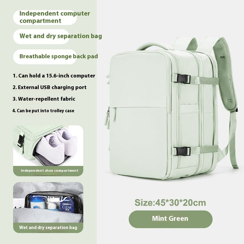 Expandable Large Capacity Travel Backpack for Women & Men