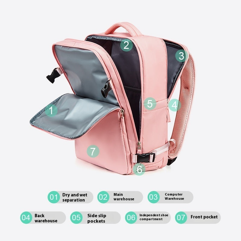 Expandable Large Capacity Travel Backpack for Women & Men