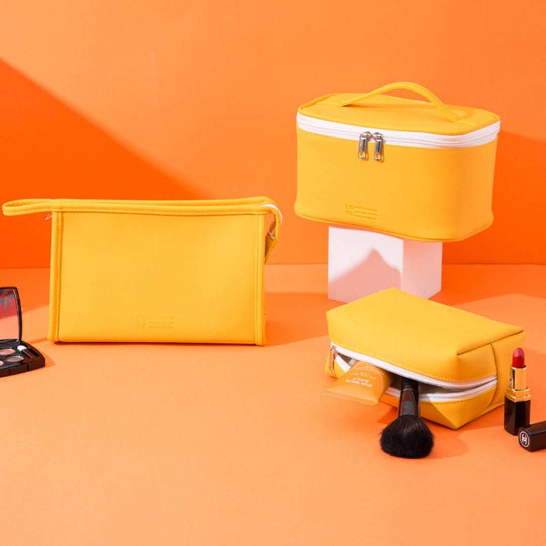 3-Piece Waterproof Makeup & Gym Bag Set
