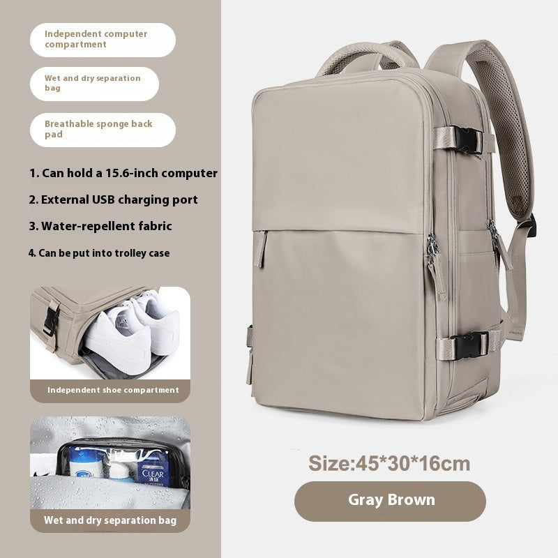 Expandable Large Capacity Travel Backpack for Women & Men