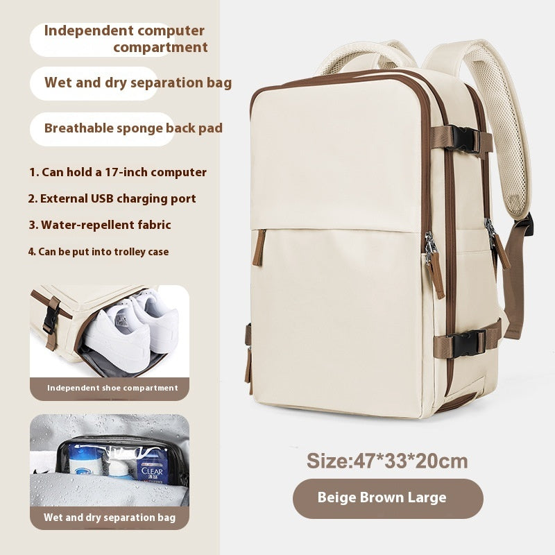 Expandable Large Capacity Travel Backpack for Women & Men