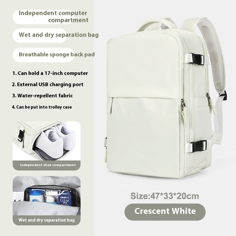 Expandable Large Capacity Travel Backpack for Women & Men