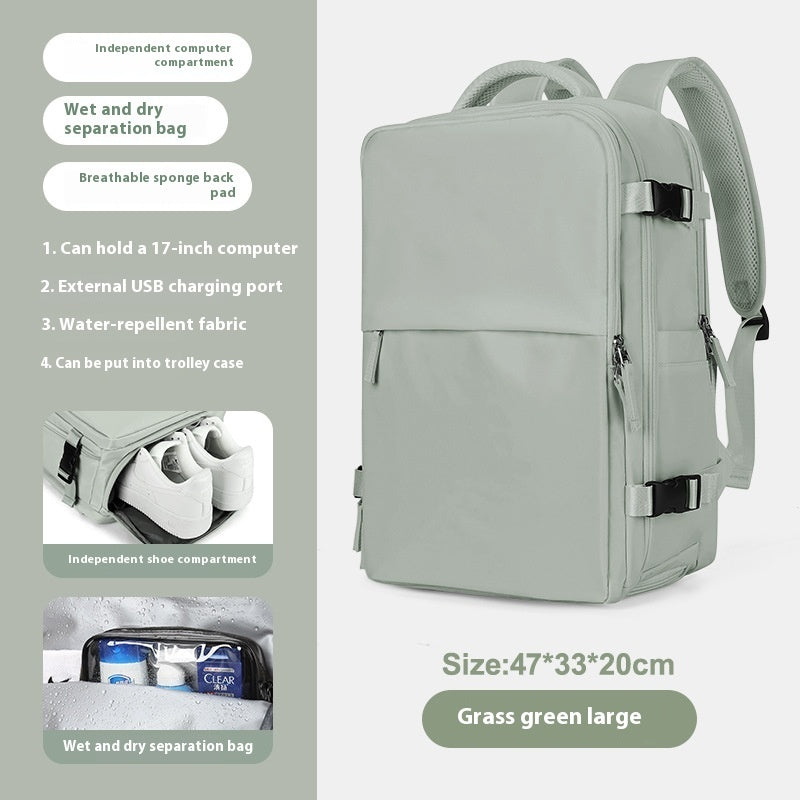 Expandable Large Capacity Travel Backpack for Women & Men