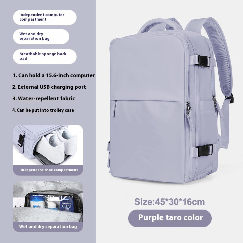 Expandable Large Capacity Travel Backpack for Women & Men