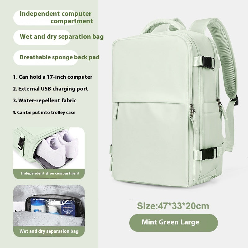 Expandable Large Capacity Travel Backpack for Women & Men