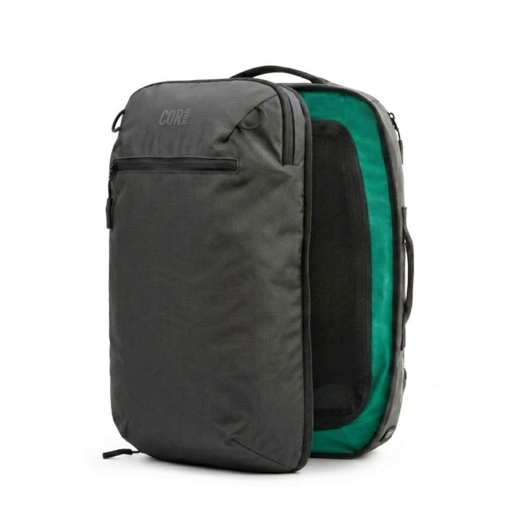 Island Hopper 2.0 Travel Backpack – New Matte Black | Lightweight Waterproof 28L & 34L